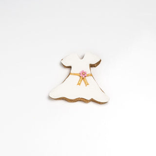 Dress Decorated Cookie - White