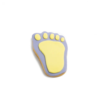 Foot Decorated Cookie - Yellow