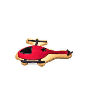 Helicopter Decorated Cookie - Red