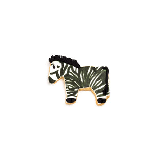 Horse Decorated Cookie as a Zebra