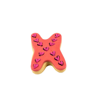 Letter X Cookie Decorated