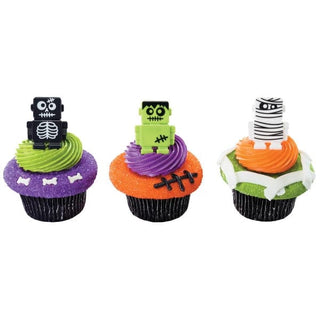 Monsterbot (Rino) Cupcake Rings (6 Pack)