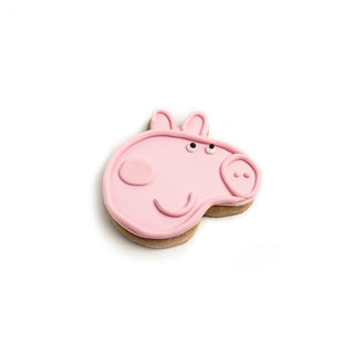 Pig Cartoon Face Decorated Cookie