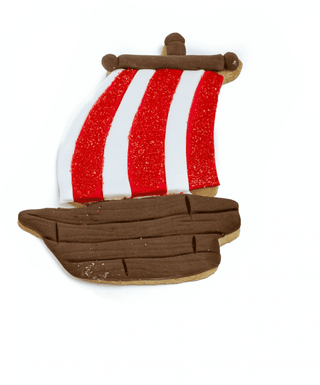 Pirate Ship Decorated Cookie