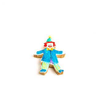 Scarecrow Decorated Cookie as a Clown