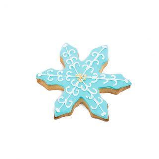Snowflake Large Decorated Cookie