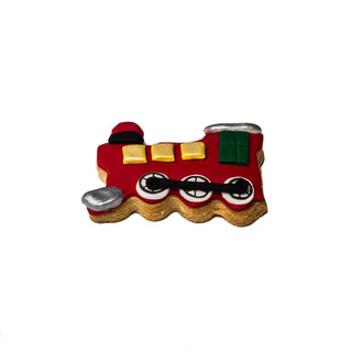 Train Decorated Cookie - Christmas