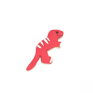 Tyranasaurus Rex Decorated Cookie - Red