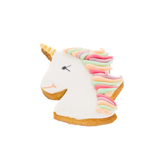 Unicorn Head Decorated Cookie